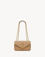 YSL LOULOU small in MATELASSÉ lambskin